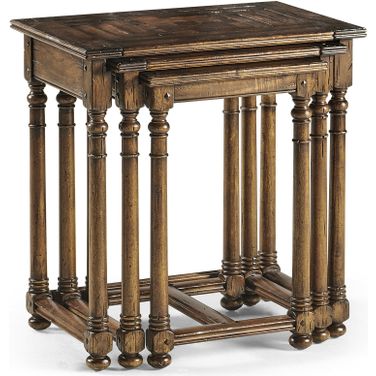 Casual Accents Huntingdon 3 Piece Nesting Tables In Brown