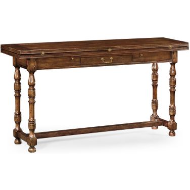 Casual Accents Small Hunt Table In Walnut