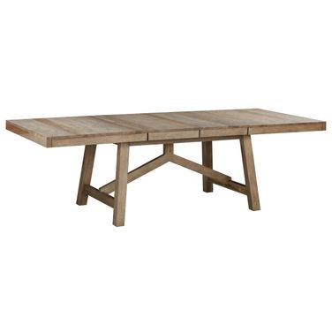 Casual Loft 100.25 Inch Trestle Table In Roasted Hazelnut