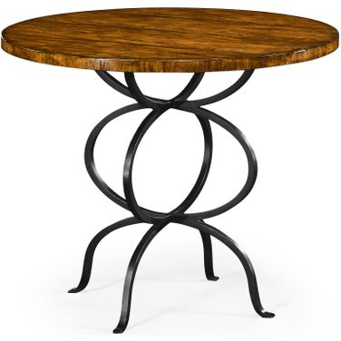 Casually Country Bistro Round Centre Table In Brown