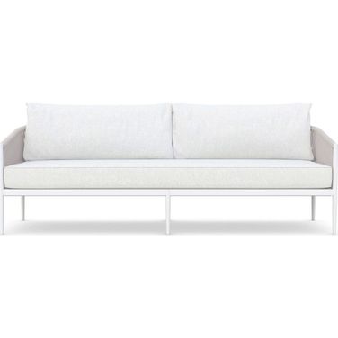Catalina 3 Seat Sofa with Cushion In Polar and Matte White