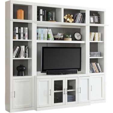 Catalina 4 Piece Space Saver Entertainment Wall In White