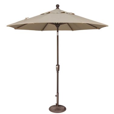 Catalina 7.5' Octagon Push Button Tilt Umbrella In Beige