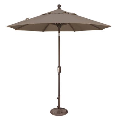 Catalina 7.5' Octagon Push Button Tilt Umbrella In Taupe
