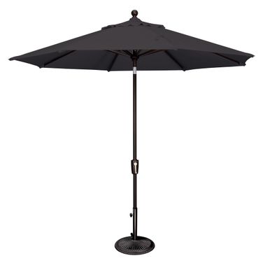 Catalina 9' Octagon Push Button Tilt Umbrella In Black