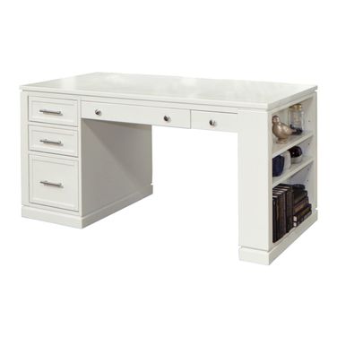 Catalina Cottage White 2 Piece 60" Writing Desk