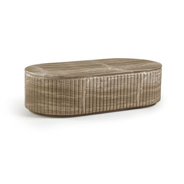 Catania Concrete Indoor and Outdoor Coffee Table In Beige