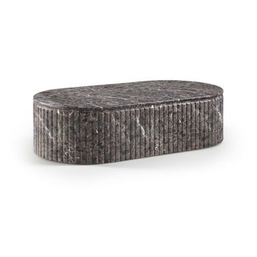 Catania Concrete Indoor and Outdoor Coffee Table In Brown
