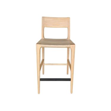 Catania Counter Stool In Natural and Black