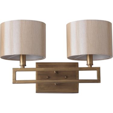Catena Antique Gold 9.25 Inch Double Light Sconce