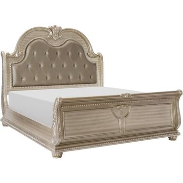Cavalier Silver Cal King Panel Bed