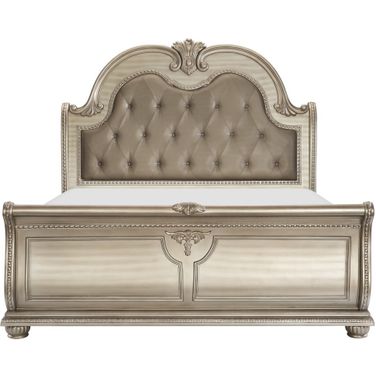 Cavalier Silver Queen Panel Bed