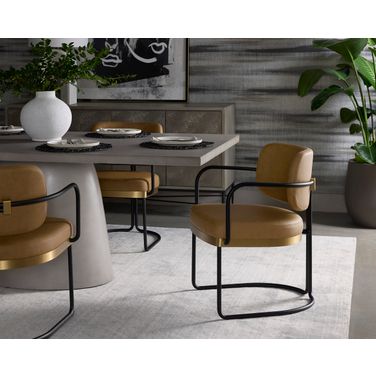 Cavallini 79 Inch Dining Room Set In Light Grey and Grey