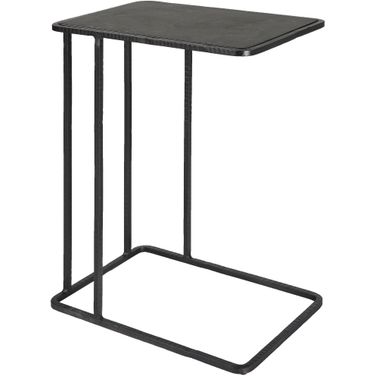 Cavern Accent Table In Stone and Iron