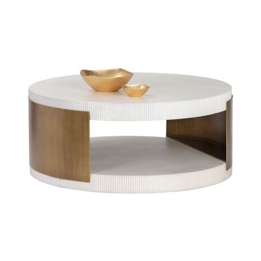 Cavette Coffee Table In White
