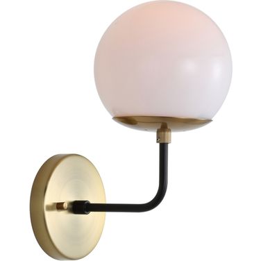 Cayden Brass Gold and Black Wall Sconce