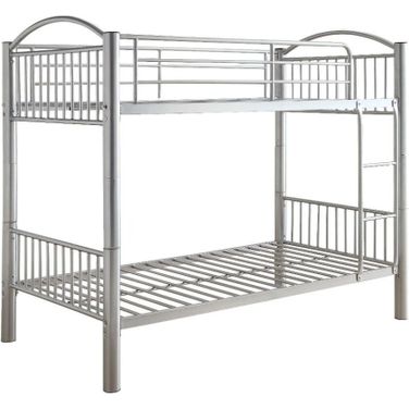 Cayelynn Silver Twin Over Twin Bunk Bed