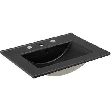 Cayman 24 Inch Bathroom Sink In Black