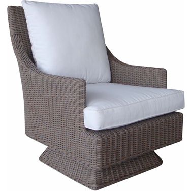 Cayman Islands Grey Outdoor Swivel Chair