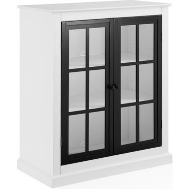 Cecily Stackable Kitchen Storage Pantry In White and Matte Black