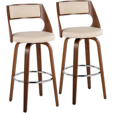 Cecina Barstool Set of 2 In Cream
