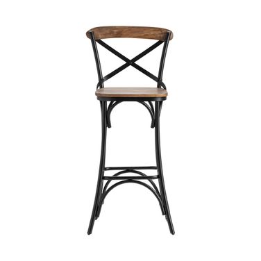 Cedar Creek Barstools Set of 2 In Brown and Black