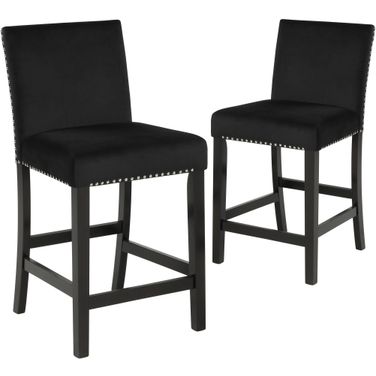 Celeste Black Counter Height Chair Set Of 2