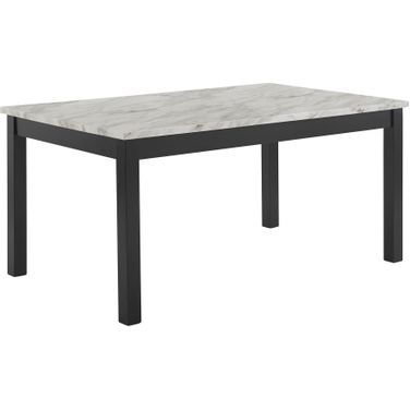Celeste Espresso And Faux Marble 64 Inch Dining Table