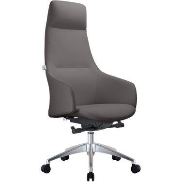 Celeste Series Tall Office Chair In Grey Leather