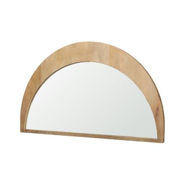 Celeste Wood Small Mirror In Light Brown