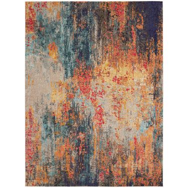 Celestial 9' x 12' Modern Indoor Rug In Multicolor