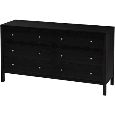 Celine 6 Drawer Wide Dresser In Coffee