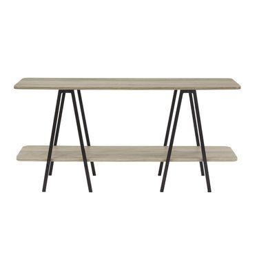 Celine Sideboard with 2 Shelves In Rustic Grey