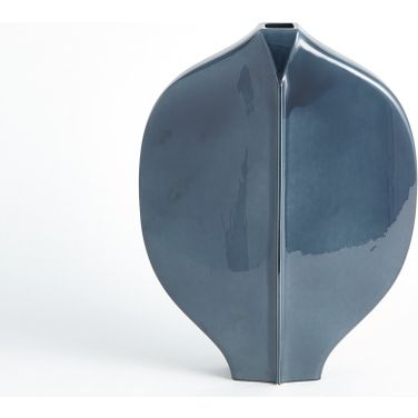Center Ridge Medium Vase In Blue