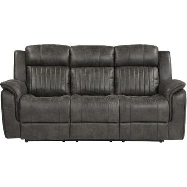 Centeroak Gray Double Reclining Sofa