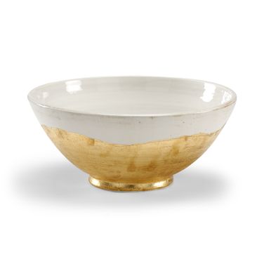 Centerpiece Bowl In White and Cream