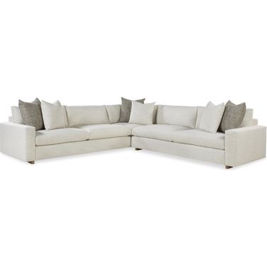 Century Home Elegance Great Room 40D 2-Piece Sectional In Cream