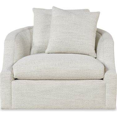 Century Home Elegance Tatum Swivel Chair In Cream
