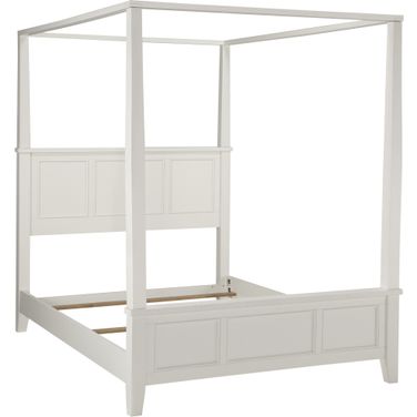 Century Off White Queen Canopy Bed