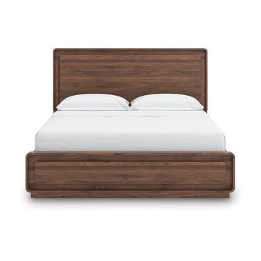 Chadworth California King Panel Bed In Walnut Brown