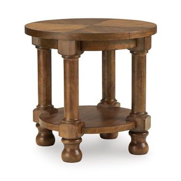 Chadworth End Table In Medium Brown