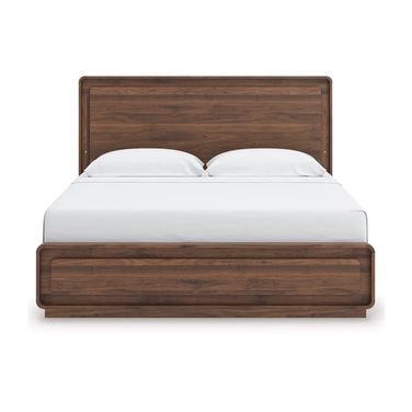Chadworth King Panel Bed In Walnut Brown