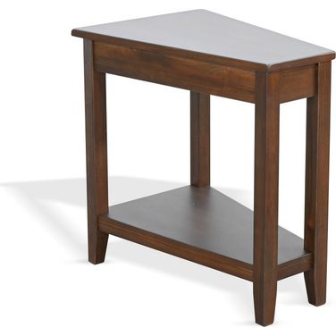 Chair Side Table In Coffee Bean