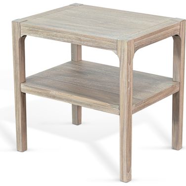 Chair Side Table In Wheat