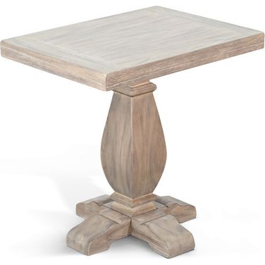 Chair Side Table In Wheat