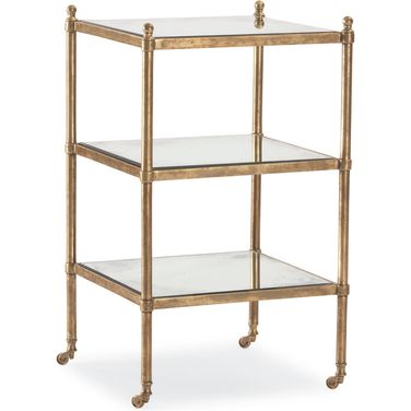 Chairside Table In Antique Bronze