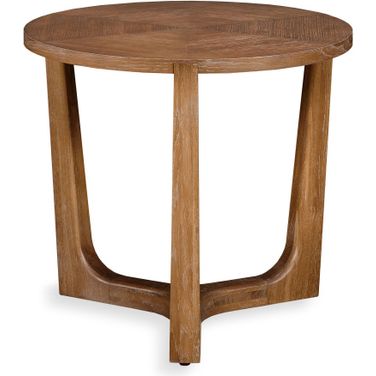 Chairside Table In Bowery Cerused