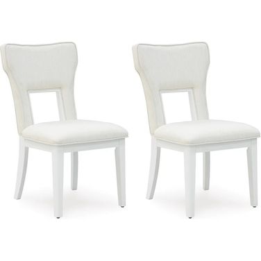 Chalanna Dining Chair Set of 2 In White