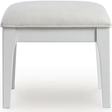 Chalanna Vanity Stool In White