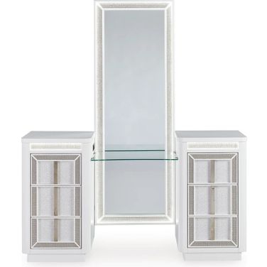Chalanna Vanity with Mirror In White